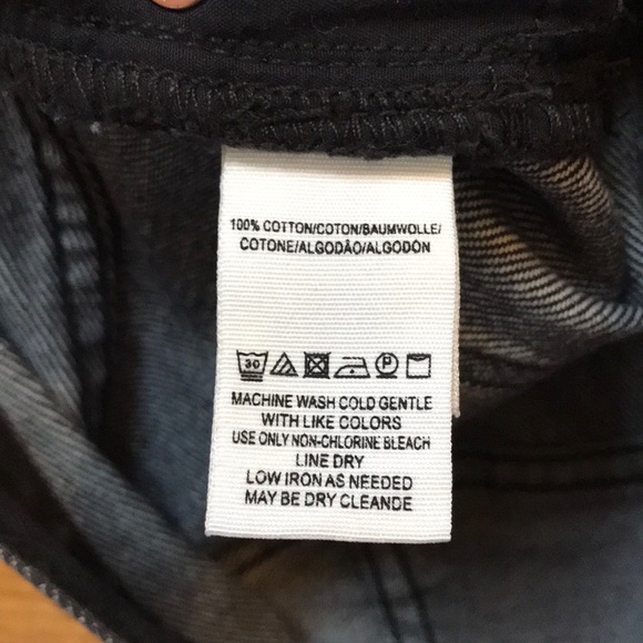 NWT Free People Black Distressed Denim Mini Skirt - Picture 6 of 7